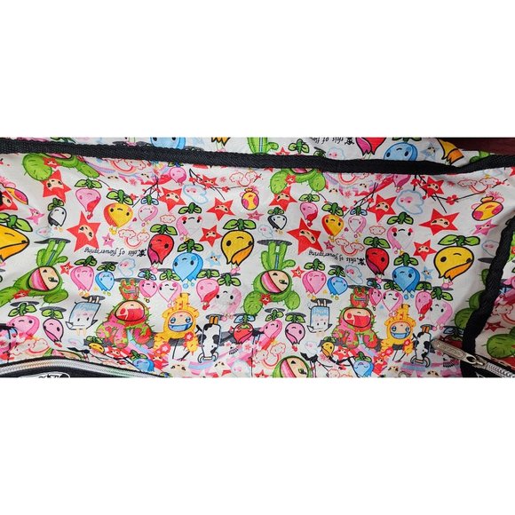 RARE XL Tokidoki LeSportsac Weekender Duffle Bag Purse 1st Edition 22" - Picture 11 of 13